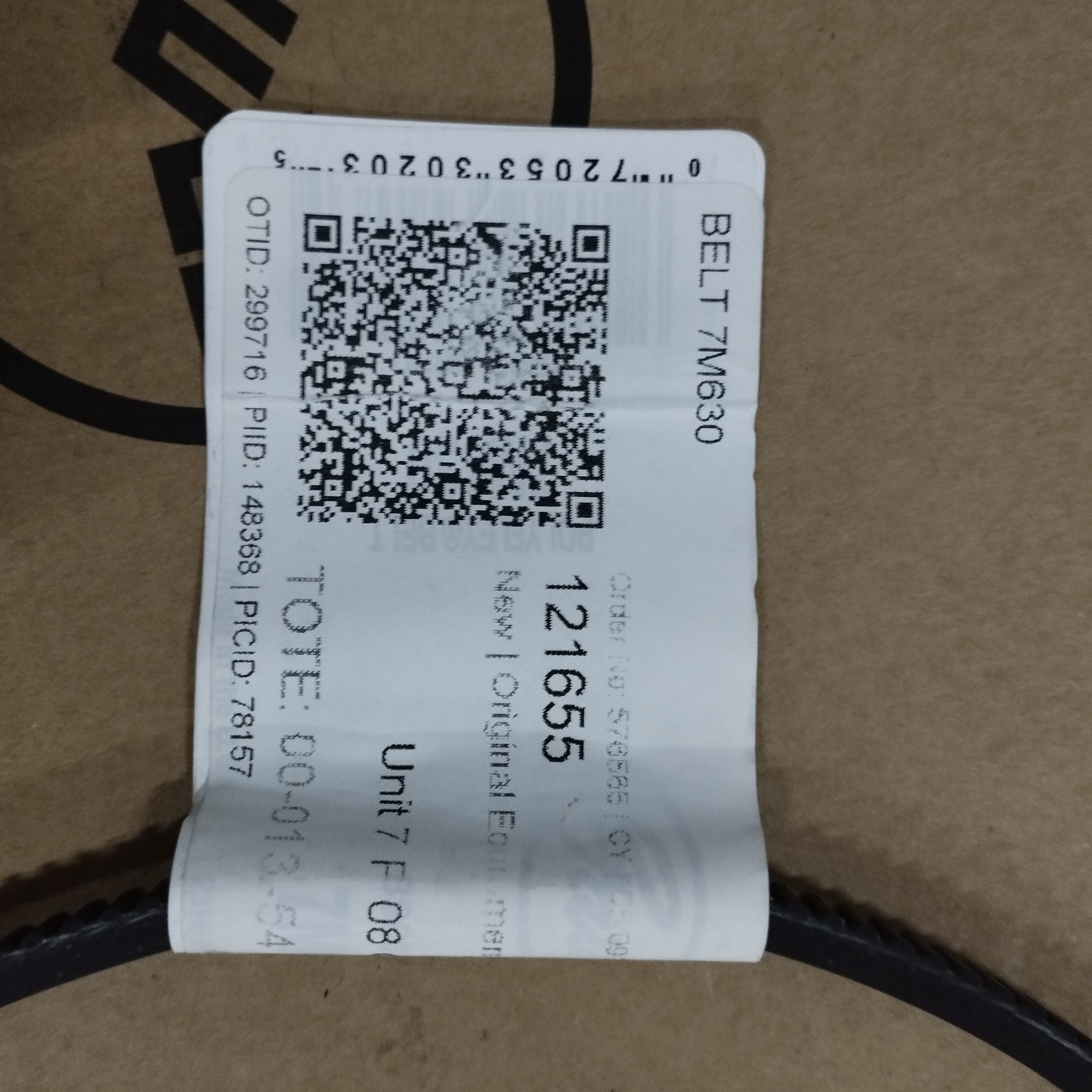 Клиновый ремень GATES 7M630 USA заказ № 121655. штрих код 07205330203